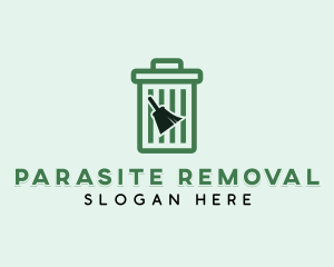 Trash Disposal Sanitation logo design