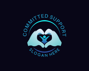 Heart Hands Foundation logo design