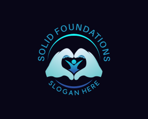 Heart Hands Foundation logo design