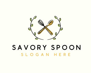 Whisk Spoon Cooking logo design