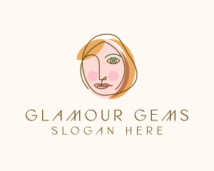 Beauty Woman Makeup logo design