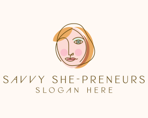 Beauty Woman Makeup logo design