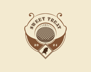 Netherlands Waffle Pastry logo design