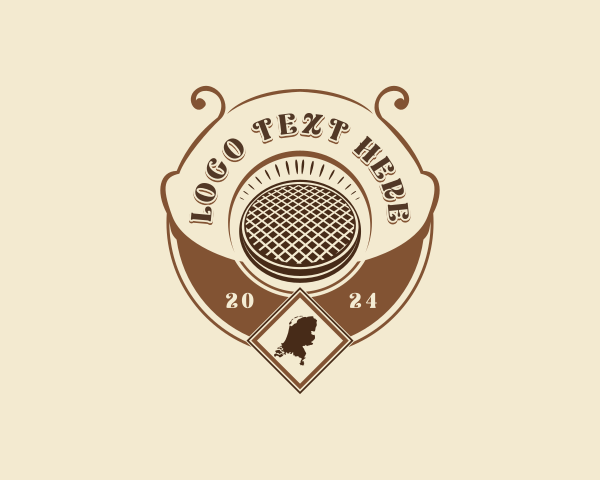 Netherlands Waffle Pastry logo