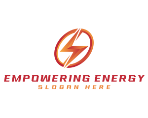 Lightning  Power Contractor logo design