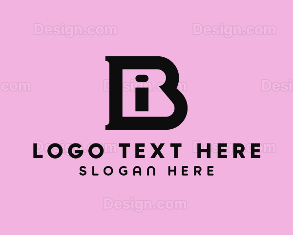 Quirky Creative Business Letter BI Logo