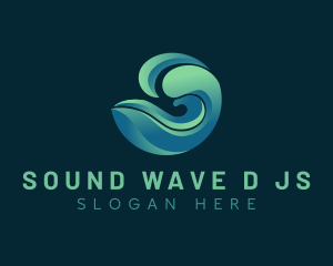 Ocean Waves Surfer logo design