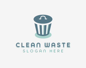 Trash Waste Sanitation logo design