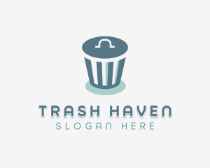 Trash Waste Sanitation logo design