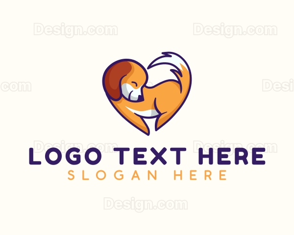 Dog Heart Veterinarian Logo