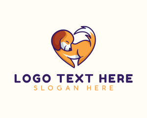 Dog Heart Veterinarian Logo