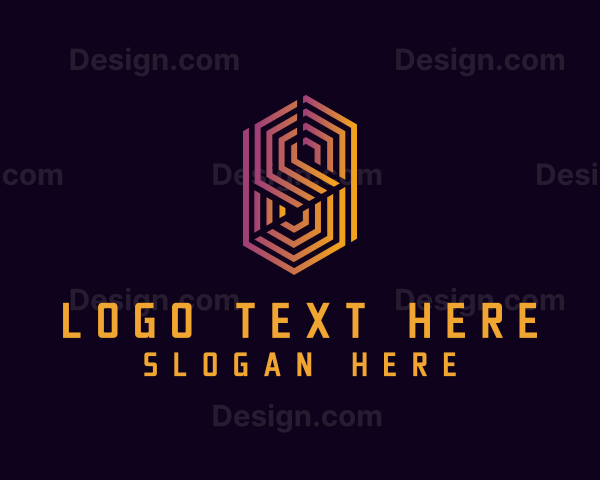 Geometric Business Letter S Logo