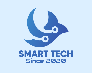 Flying Tech Bird logo design