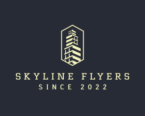 Building Tower Structure logo design