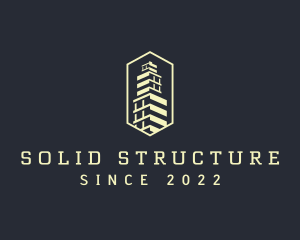 Building Tower Structure logo design