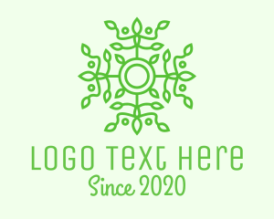 Ornamental Green Vine Wreath  logo