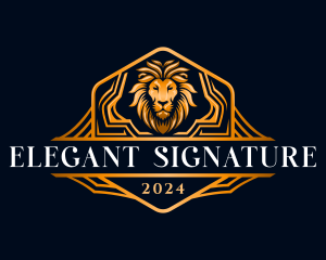 Elegant Lion Fierce logo design