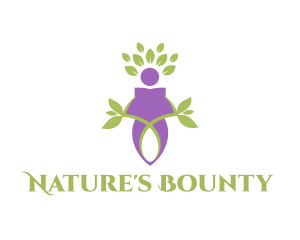 Nature Leaves Person logo design