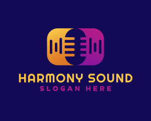 Recording Sound Microphone logo design
