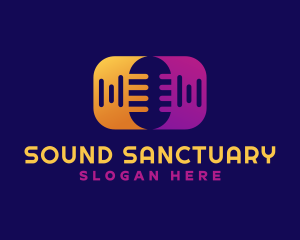 Recording Sound Microphone logo design