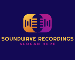 Recording Sound Microphone logo design