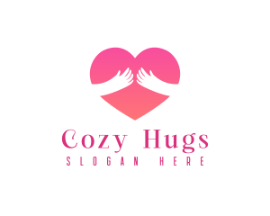 Charity Heart Hug logo design