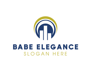 Elegant Round Stats logo design