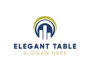 Elegant Round Stats logo design