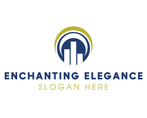 Elegant Round Stats logo design