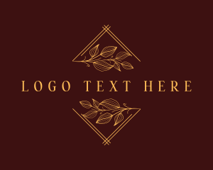 Minimalist Luxury Leaf logo