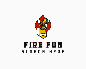Fire Safety Fireman logo