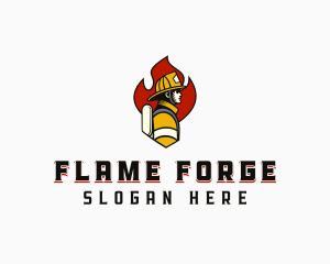 Fire Safety Fireman logo design