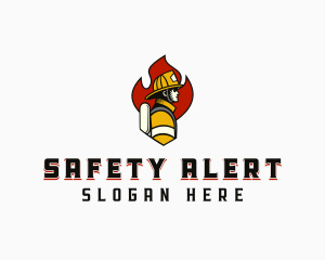 Fire Safety Fireman logo design