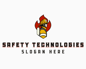 Fire Safety Fireman logo
