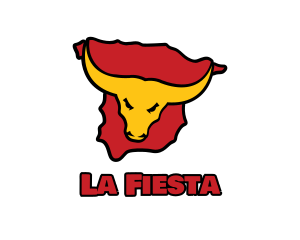 Bullfighting Spain  Map logo