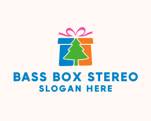 Christmas Gift Box logo design