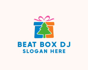 Christmas Gift Box logo design