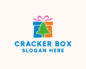 Christmas Gift Box logo design