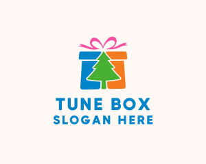 Christmas Gift Box logo design