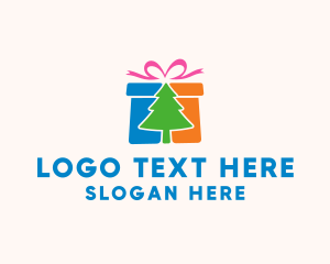 Gift - Christmas Gift Box logo design