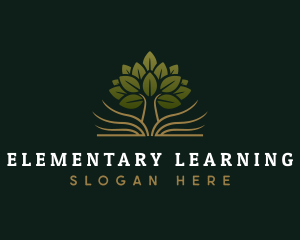 Tree Learning Education logo design