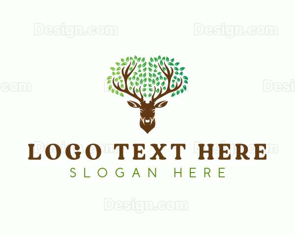 Deer Tree Nature Logo