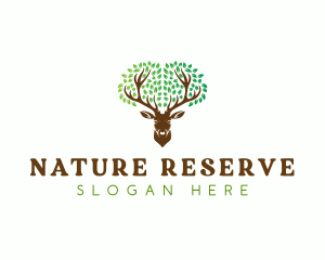 Deer Tree Nature logo design