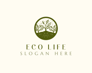 Eco Organic Planting logo design