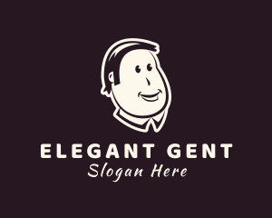 Gentleman Guy Character logo