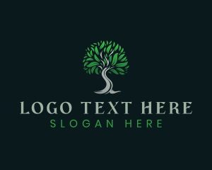 Natural Eco Tree Logo