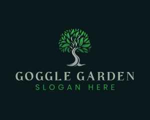 Natural Eco Tree logo design