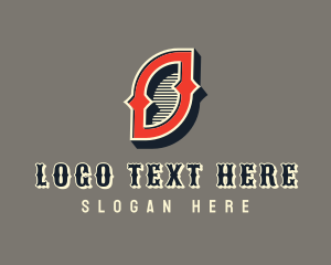 Western Rodeo Letter O logo design
