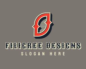 Western Rodeo Letter O logo design