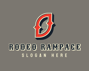 Western Rodeo Letter O logo